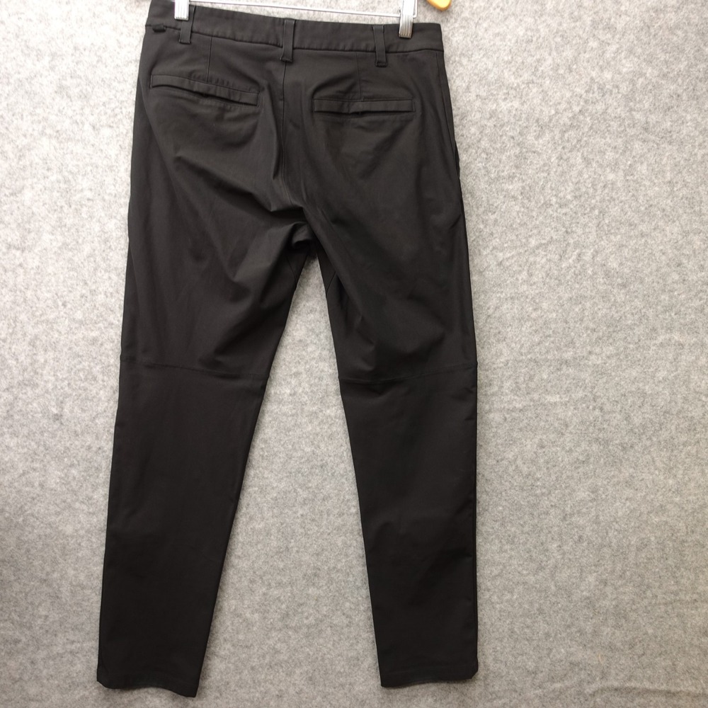 Lululemon ABC Pants Mens 30 Black Warpstreme Tech Slim Utility Trousers 31x29 - Picture 2 of 16